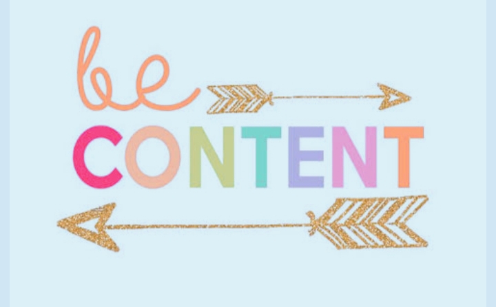 how to be content with yours