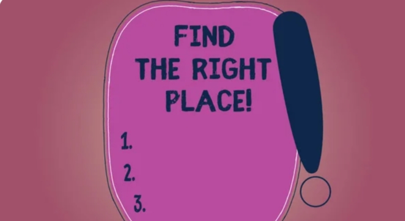 how to know are you at right place or not