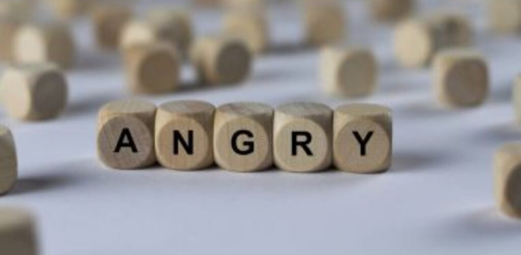 what not to do when you are angry