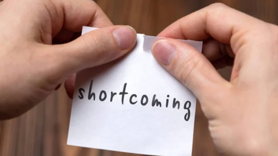 its important to acknowledge your shortcomings